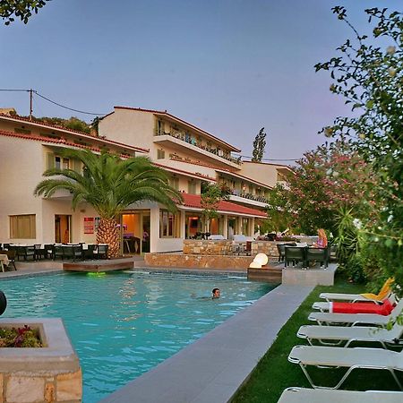 Sandy Bay Hotel Plomari Bagian luar foto
