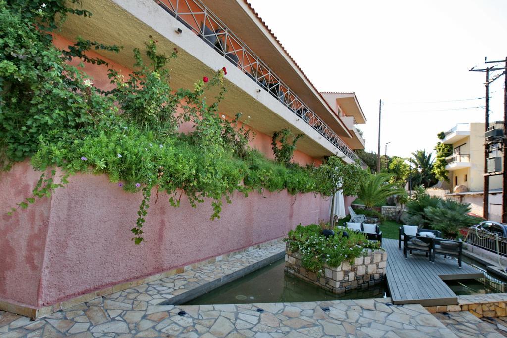 Sandy Bay Hotel Plomari Bagian luar foto