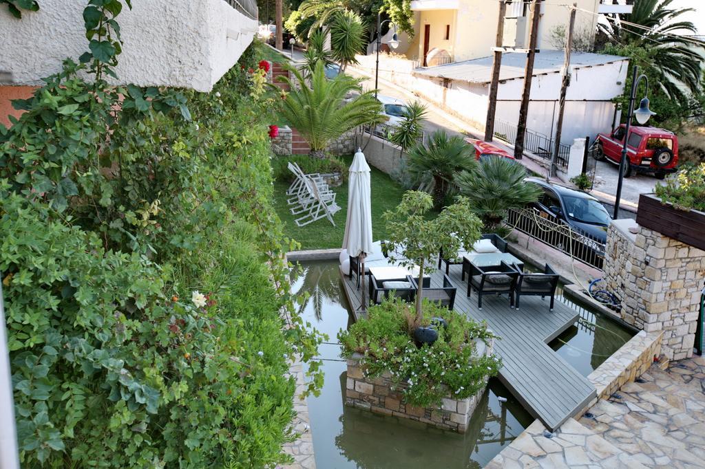Sandy Bay Hotel Plomari Bagian luar foto