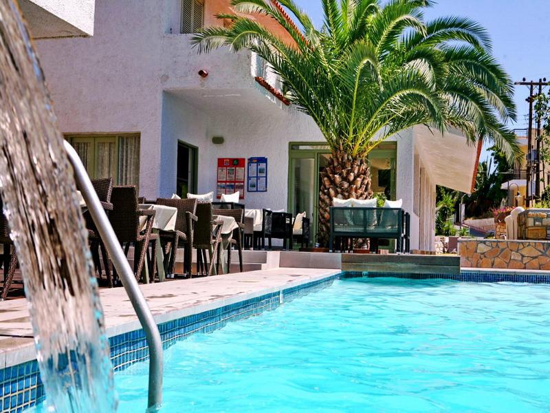 Sandy Bay Hotel Plomari Bagian luar foto