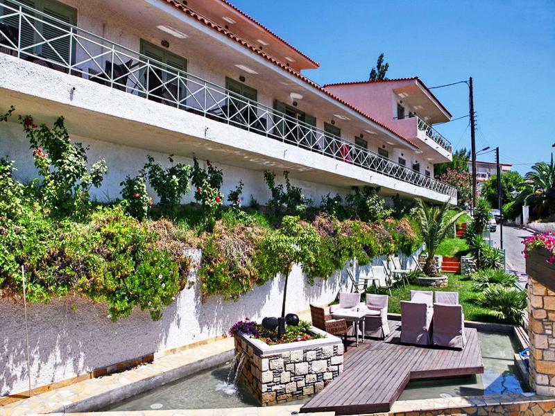 Sandy Bay Hotel Plomari Bagian luar foto