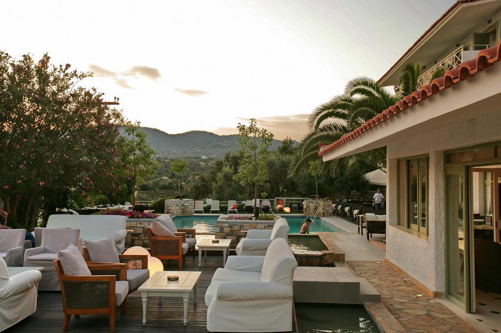 Sandy Bay Hotel Plomari Bagian luar foto