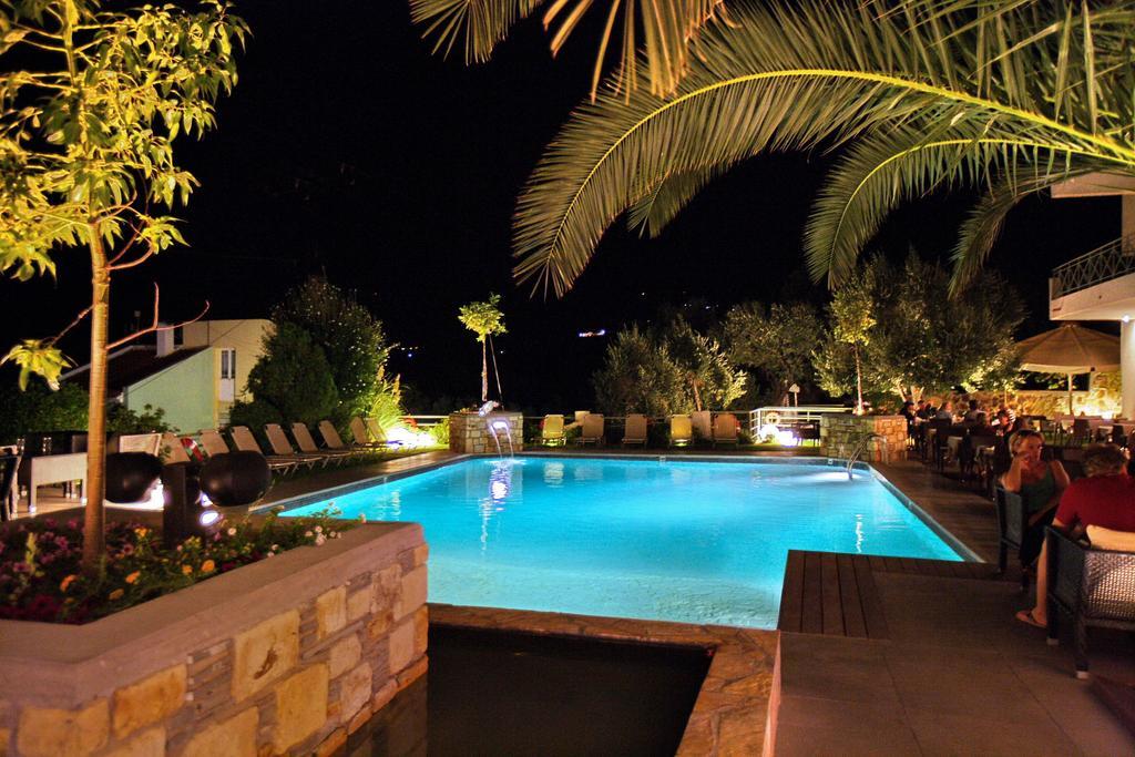 Sandy Bay Hotel Plomari Bagian luar foto